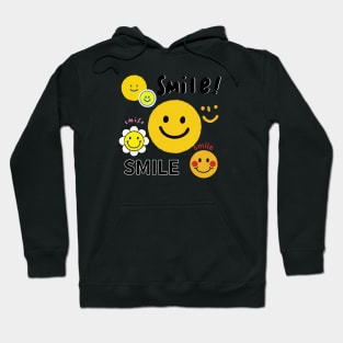 smile,smiley face pattern, oil paintng Hoodie